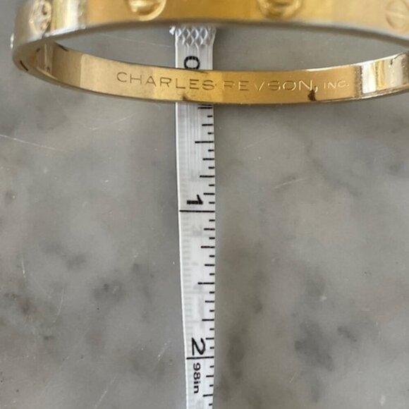 CHARLES REVSON Love Bracelet by Aldo Cipullo 1970 Gold Elecroplate - Picture 16 of 17